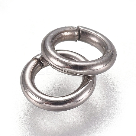 304 Stainless Steel Soldered Closed Jump Rings STAS-E482-15A-1