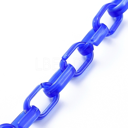 Handmade Acrylic Cable Chains AJEW-JB00535-02-1