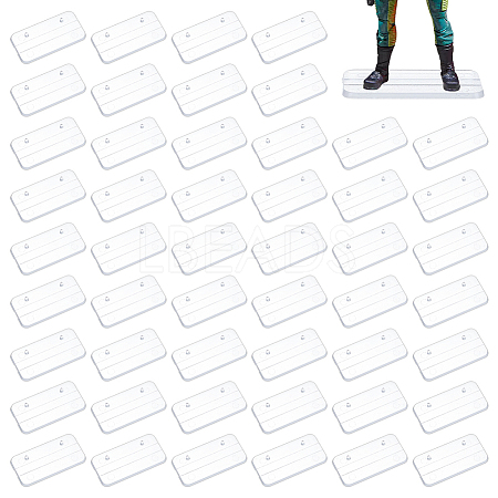 Acrylic Action Figure Display Pedestals LS-ODIS-WH0038-233A-1