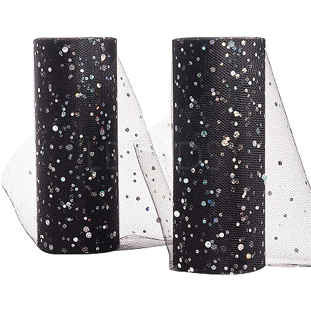 Glitter Sequin Deco Mesh Ribbons OCOR-BC0008-40-1