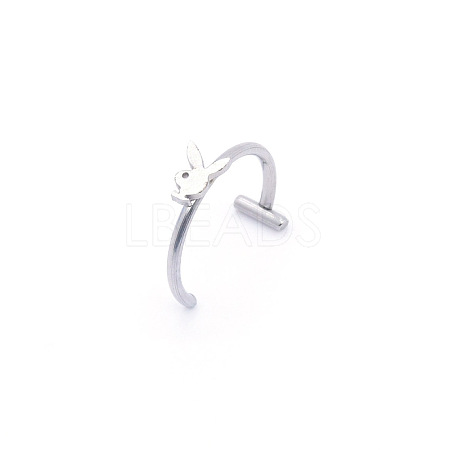 Anti-Tarnish 304 Stainless Steel 20 Gauge Fake Lip Rings Piercing Jewelry WGC994D-11-1