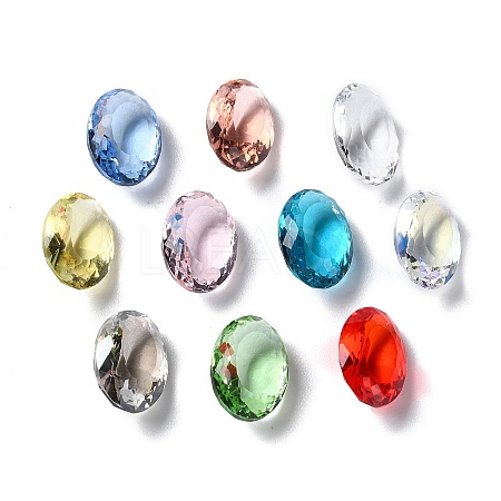 Transparent Glass Rhinestone Cabochons RGLA-B003-04B-1