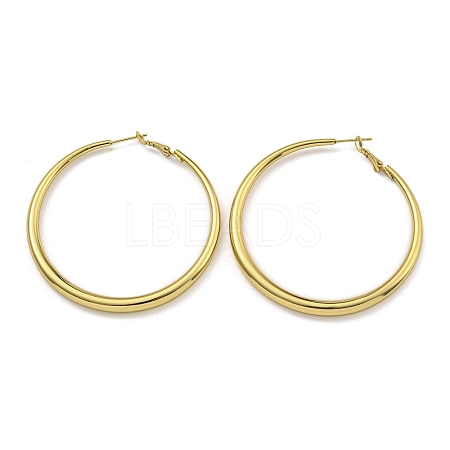 202 Stainless Steel Huggie Hoop Earrings with 304 Stainless Steel Pins for Women EJEW-M253-01C-G-1