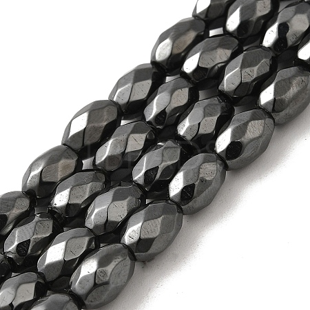 Strong Magnetic Synthetic Hematite Beads Strands G-P518-02A-1