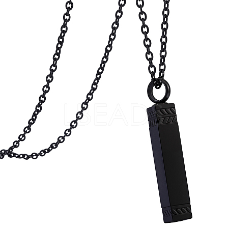 1Pc Stainless Steel Perfume Bottle Necklaces NJEW-UN0001-92EB-1