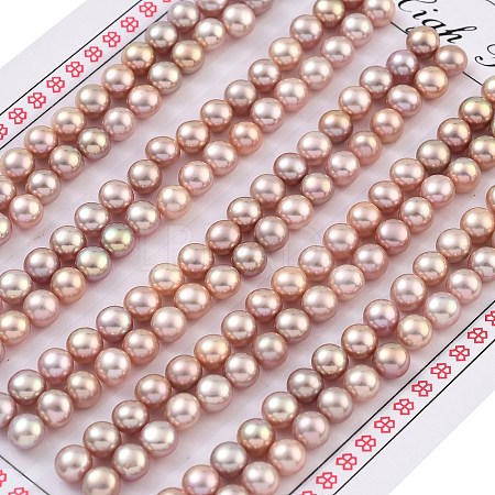 Grade 6A Natural Cultured Freshwater Pearl Beads PEAR-N018-6A-4550C-1