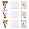 3Pcs 3 Style Vase & Flower Pattern DIY Display Decoration Embroidery Beginner Kit DIY-TA0006-16-2