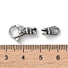316 Stainless Steel Lobster Claw Clasps Sets STAS-D303-10AS-02-3