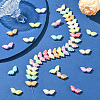 100Pcs Opaque UV Plating Acrylic Beads PACR-PA0001-01-5