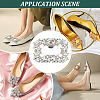 Alloy Crystal Rhinestone Shoe Buckle Clips FIND-WH0021-88P-6