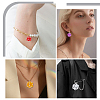 16Pcs 8 Style Transparent Acrylic Pendants MACR-SC0002-12-5
