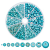 ARRICRAFT 500Pcs 10 Style Synthetic Turquoise Dyed Beads Strands G-AR0005-76-1