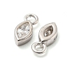 Real Platinum Plated Rhodium Plated 925 Sterling Silver Charms STER-K176-03B-P-3