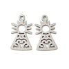 201 Stainless Steel Laser Cut Pendants STAS-P428-10P-02-1