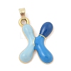 Alloy Enamel Pendants ENAM-S023-01G-X-2
