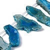 Dyed Natural Agate Nuggets Beads Strands G-E331-08F-01-1