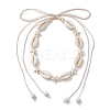 Waxed Cotton Waist Beads NJEW-JN04634-01-4