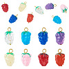 8Pcs Lampwork Pendants PALLOY-TAC0157-1