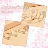 40Pcs Adjustable Alloy Rhinestone Finger Rings for Women RJEW-SP0001-02RG-7
