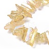 Natural Quartz Crystal Points Beads Strands G-K181-B27-3
