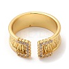 Rack Plating Brass Wide Band Cuff Rings RJEW-D008-12G-3