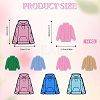 14Pcs 7 Style Hoodie & Sweater Shape Silicone Focal Beads SIL-SZ0001-27-2