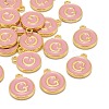Golden Plated Alloy Enamel Charms ENAM-S118-07G-4