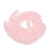 Baking Paint Imitation Jade Glass Round Bead Strands X-DGLA-Q021-8mm-45-2