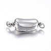 Tarnish Resistant 304 Stainless Steel Box Clasps LS-STAS-F108-02P-1