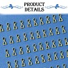 50Pcs Brass Ice Pick Pinch Bails IFIN-FS0001-47A-3