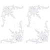 PU Flower Carved Corner Decor AJEW-WH0709-423-1