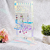 Laser Style Acrylic Earring Display Stands EDIS-WH0029-31-5