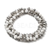 Pearl Luster Plated Electroplate Glass Beads GLAA-G106-02A-PL01-2