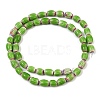 Handmade Millefiori Glass Oval Beads Strands LK-Z001-02A-08-2