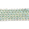 Electroplate Transparent Glass Beads Strands LS-GLAA-H021-01B-FR07-2