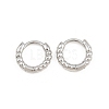 Brass Huggie Hoop Earrings KK-CBA8324-18E-P-4