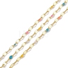 Rack Plating Brass Dapped Chains AJEW-Q153-03G-11-1