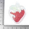 Transparent Printed Acrylic Pendants OACR-E042-03A-3