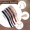 5 Rolls Single Face Polyester Satin Ribbon SRIB-CY0001-38B-6