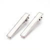 Iron Flat Alligator Hair Clip Findings X-IFIN-S286-46mm-1