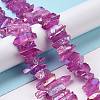 Natural Quartz Crystal Points Beads Strands G-K181-B24-4