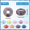 100Pcs Transparent Acrylic European Beads OACR-SC0001-75-2