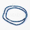 Electroplate Glass Beads Strands EGLA-P018-2mm-F07-2