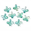 Transparent Spray Painted Glass Beads GLAA-N035-012-I01-1