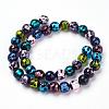 Handmade Silver Foil Lampwork Beads Strands FOIL-L016-A05-2