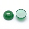 Natural Green Onyx Agate Cabochons G-P393-R42-12mm-2