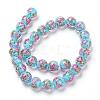 Handmade Gold Sand Lampwork Beads Strands LAMP-L072-G01-2