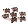 Natural Ice Obsidian Carved Elephant Beads PW-WGDD892-01-1