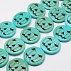 Synthetic Turquoise Beads Strands TURQ-G115-15mm-07-2