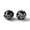 Handmade Bumpy Lampwork Beads X-FOIL-B001-08-2